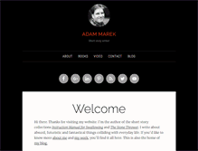 Tablet Screenshot of adammarek.co.uk